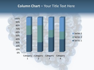 A Bunch Of Blueberries On A White Background PowerPoint Template