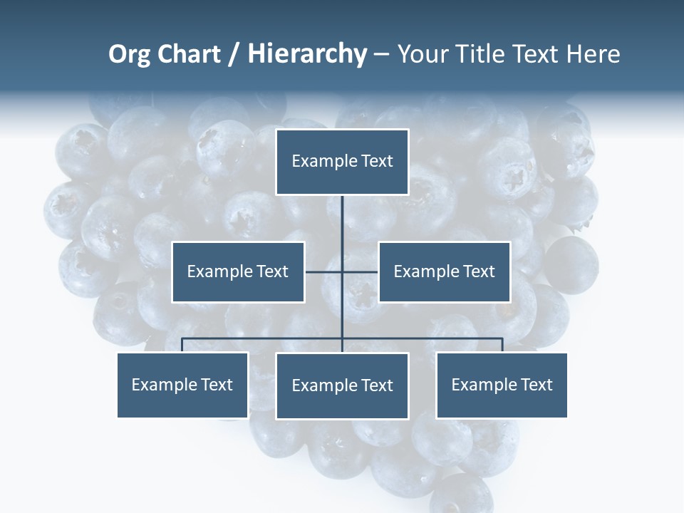 A Bunch Of Blueberries On A White Background PowerPoint Template
