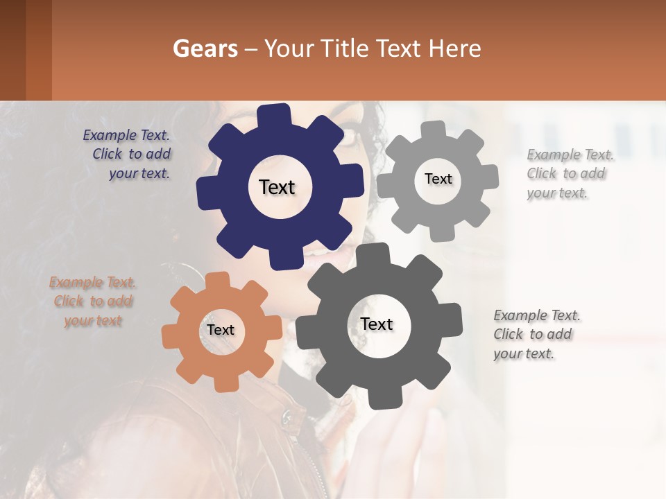 A Woman With Curly Hair Is Looking Out A Window PowerPoint Template