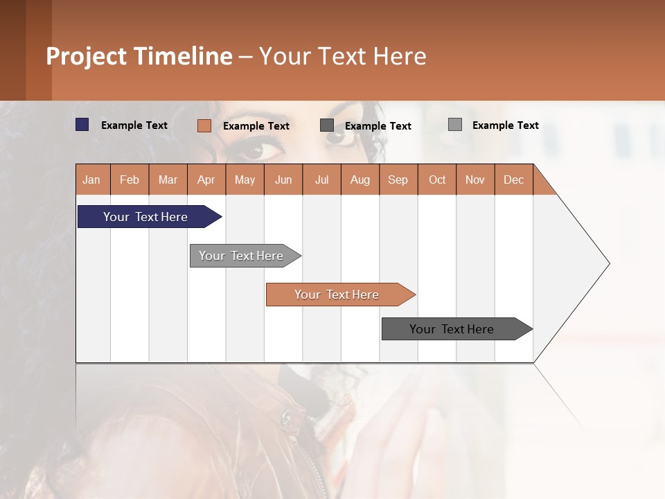 A Woman With Curly Hair Is Looking Out A Window PowerPoint Template