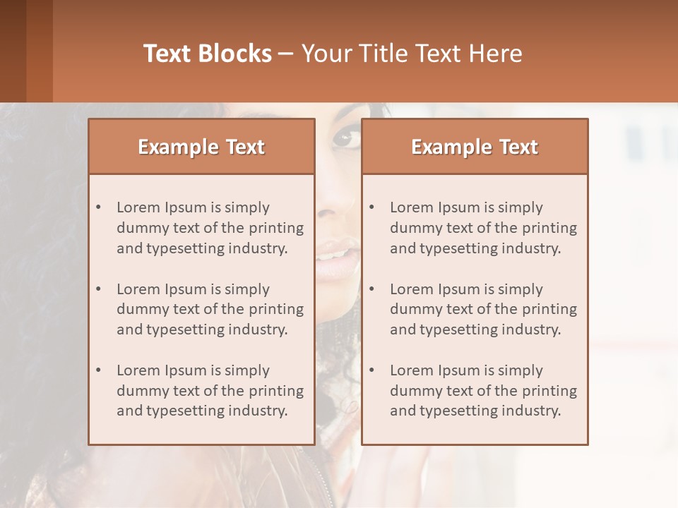 A Woman With Curly Hair Is Looking Out A Window PowerPoint Template