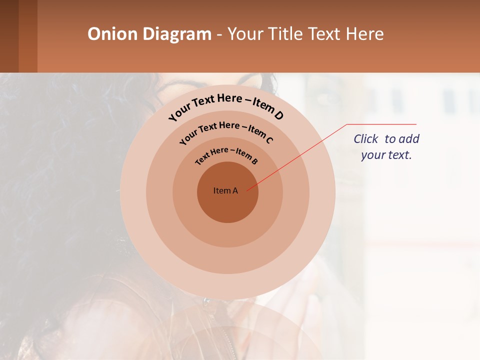 A Woman With Curly Hair Is Looking Out A Window PowerPoint Template