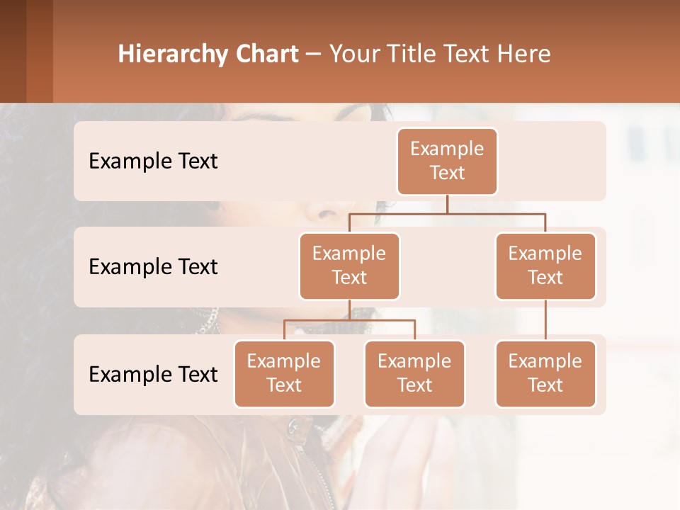 A Woman With Curly Hair Is Looking Out A Window PowerPoint Template