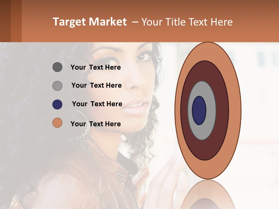 A Woman With Curly Hair Is Looking Out A Window PowerPoint Template