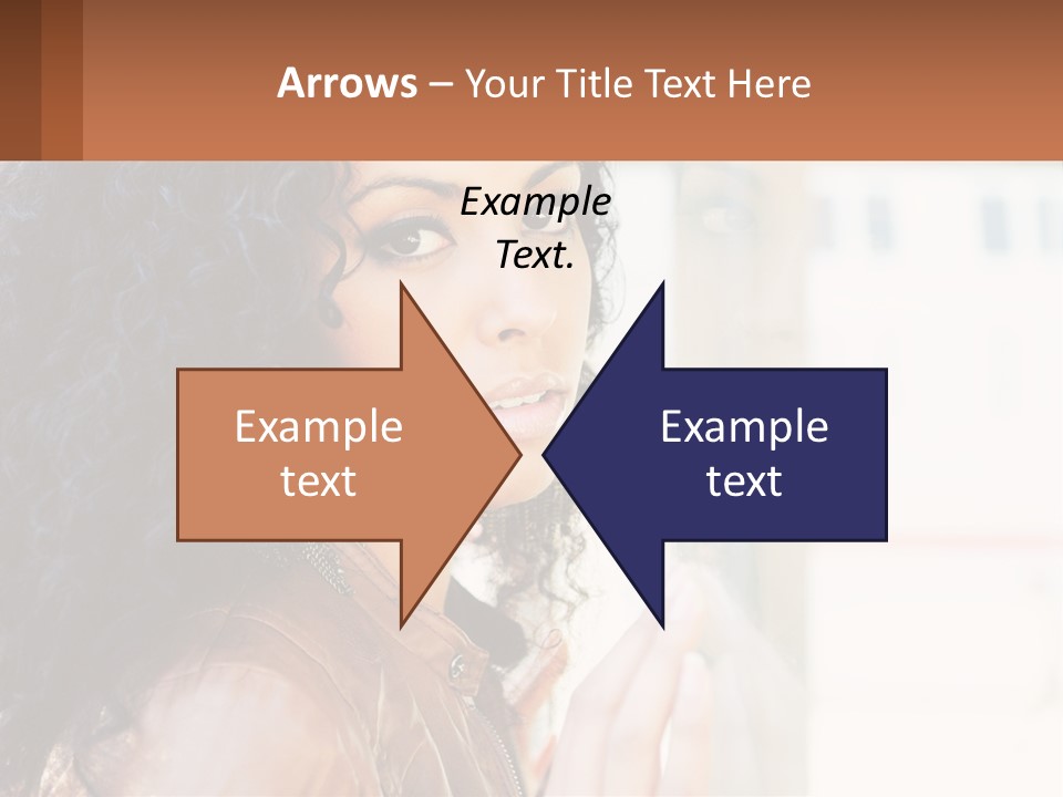 A Woman With Curly Hair Is Looking Out A Window PowerPoint Template