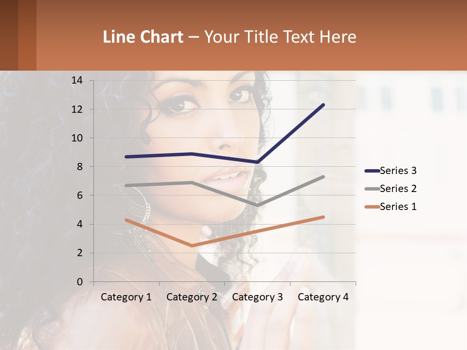 A Woman With Curly Hair Is Looking Out A Window PowerPoint Template