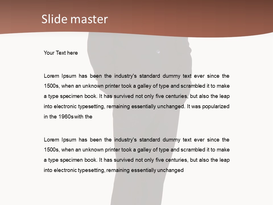 A Man In A Suit Standing With His Hands In His Pockets PowerPoint Template