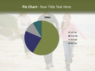 A Group Of People Walking Down A Beach Holding Hands PowerPoint Template