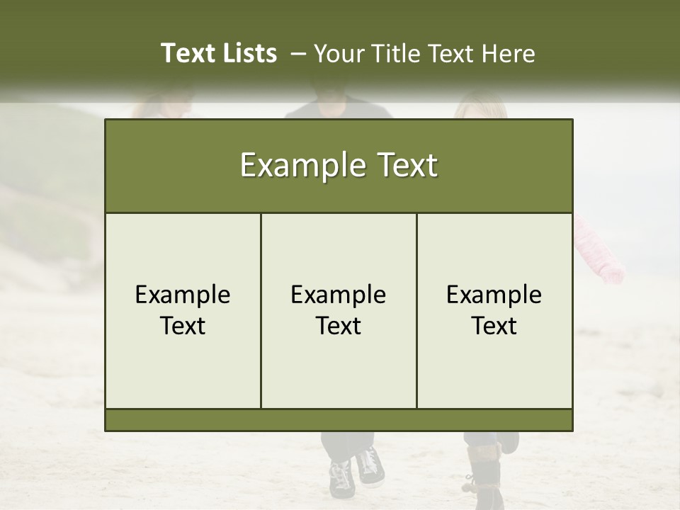 A Group Of People Walking Down A Beach Holding Hands PowerPoint Template