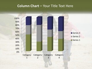 A Group Of People Walking Down A Beach Holding Hands PowerPoint Template