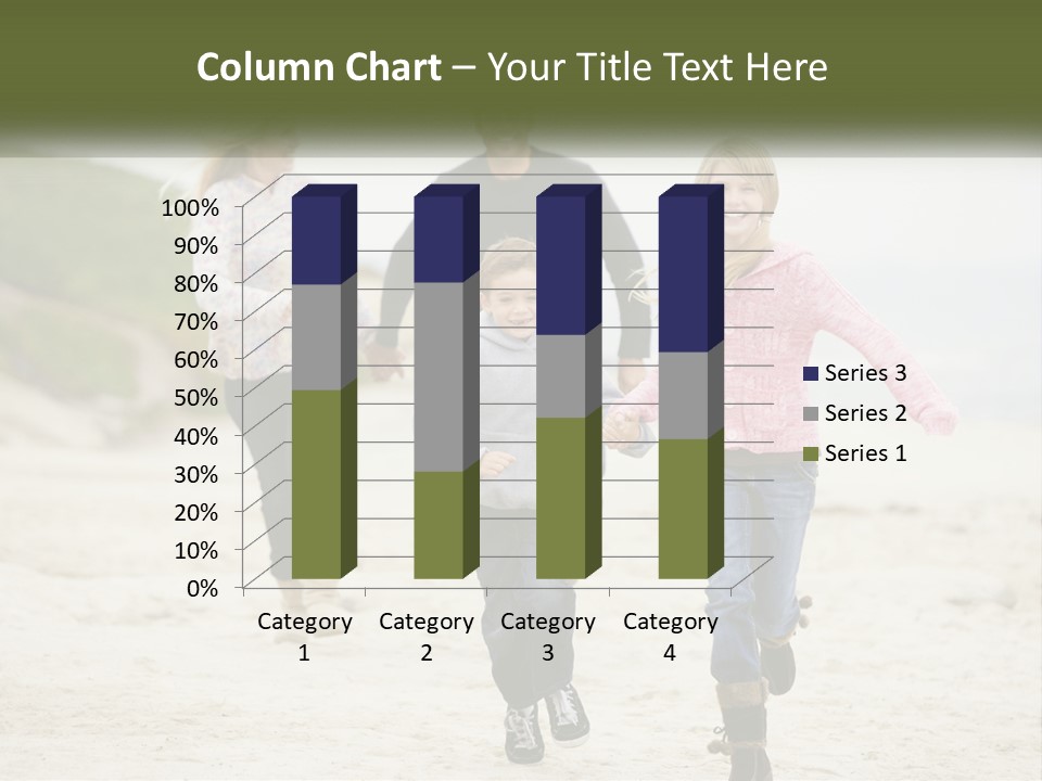 A Group Of People Walking Down A Beach Holding Hands PowerPoint Template