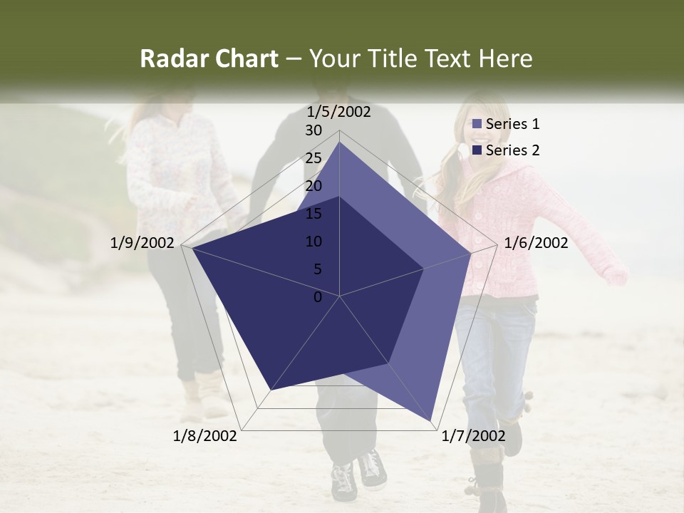 A Group Of People Walking Down A Beach Holding Hands PowerPoint Template
