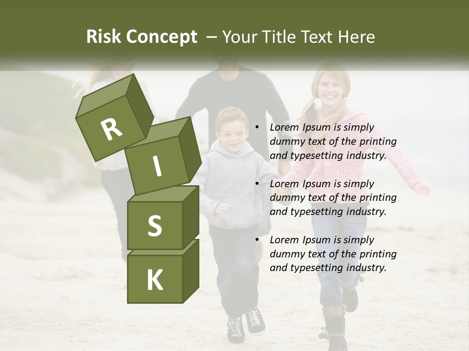 A Group Of People Walking Down A Beach Holding Hands PowerPoint Template