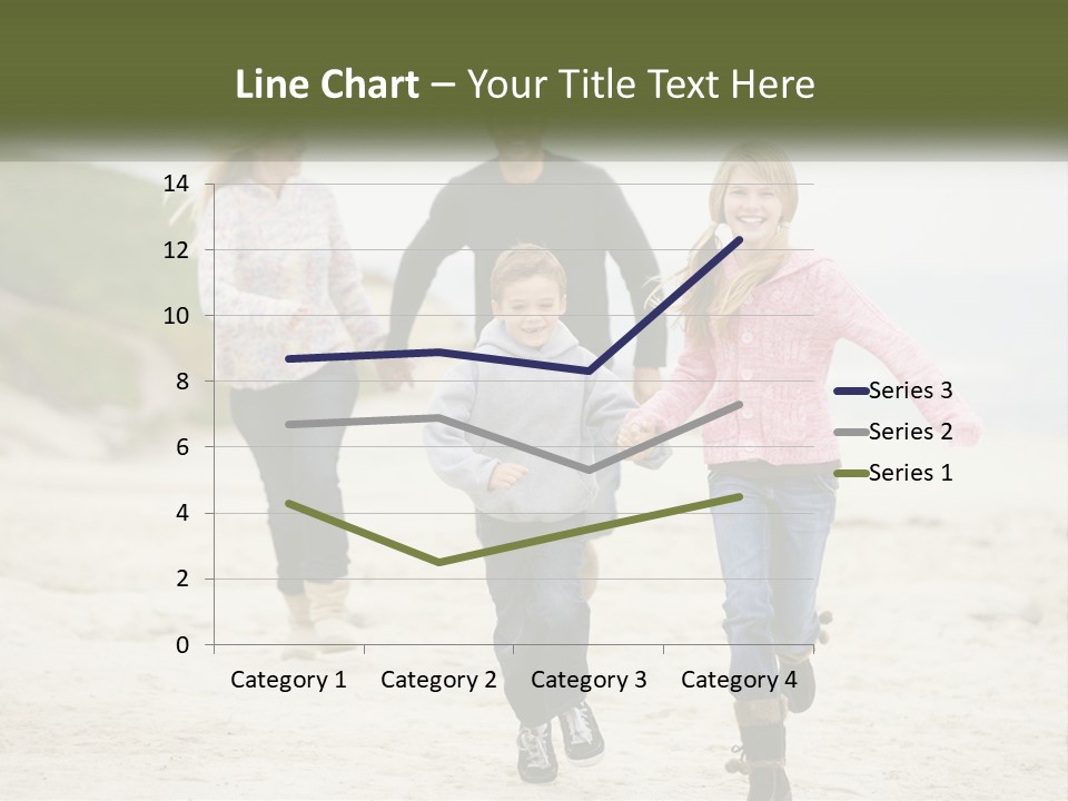 A Group Of People Walking Down A Beach Holding Hands PowerPoint Template