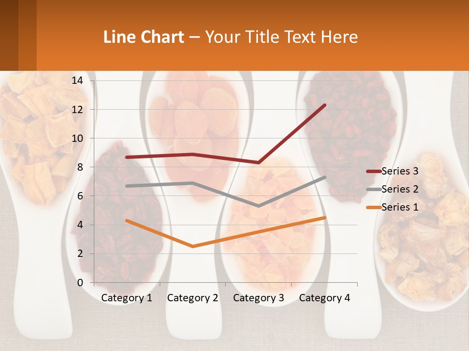 Four Spoons Filled With Different Types Of Food PowerPoint Template