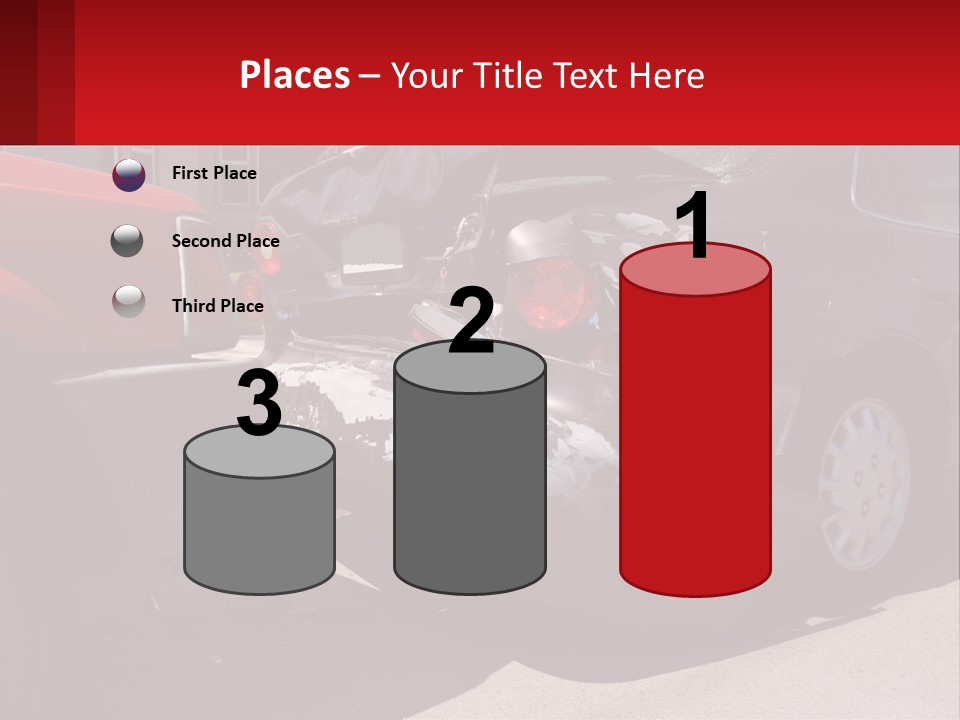 A Car That Is In The Back Of A Truck PowerPoint Template