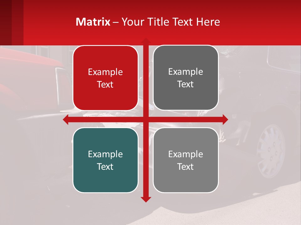 A Car That Is In The Back Of A Truck PowerPoint Template