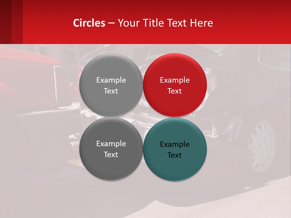 A Car That Is In The Back Of A Truck PowerPoint Template