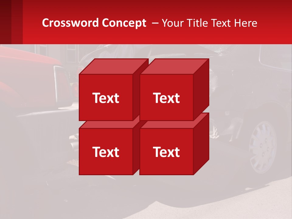 A Car That Is In The Back Of A Truck PowerPoint Template