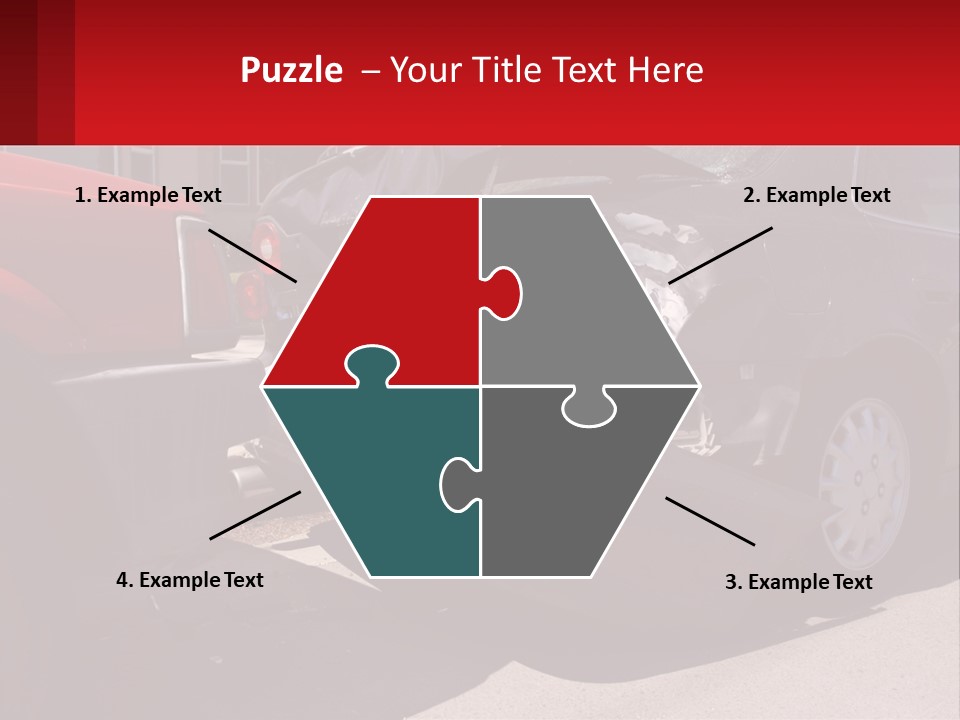 A Car That Is In The Back Of A Truck PowerPoint Template