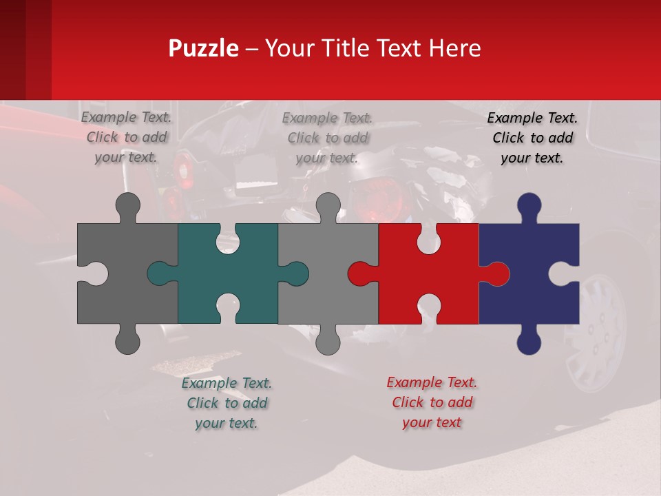 A Car That Is In The Back Of A Truck PowerPoint Template