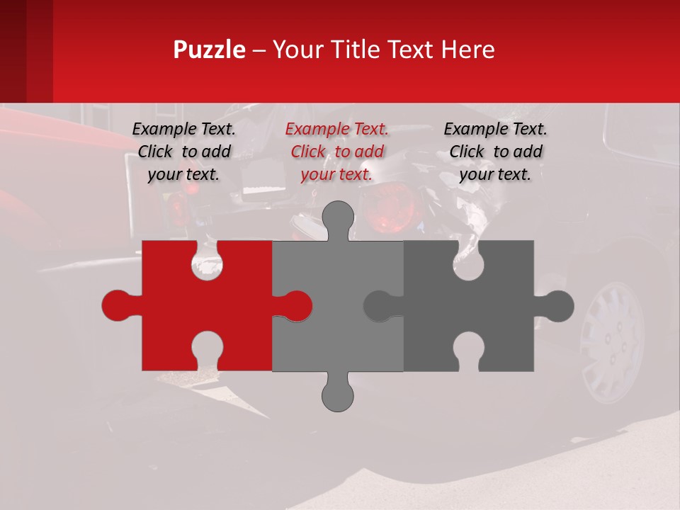 A Car That Is In The Back Of A Truck PowerPoint Template
