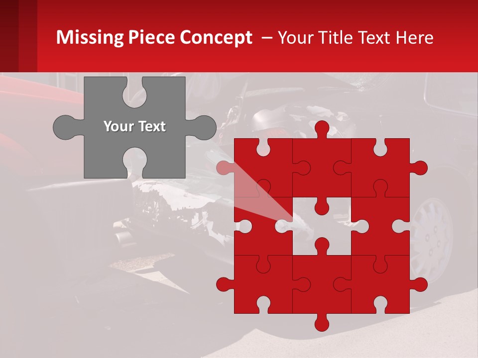 A Car That Is In The Back Of A Truck PowerPoint Template