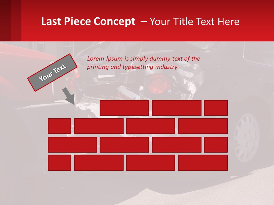 A Car That Is In The Back Of A Truck PowerPoint Template