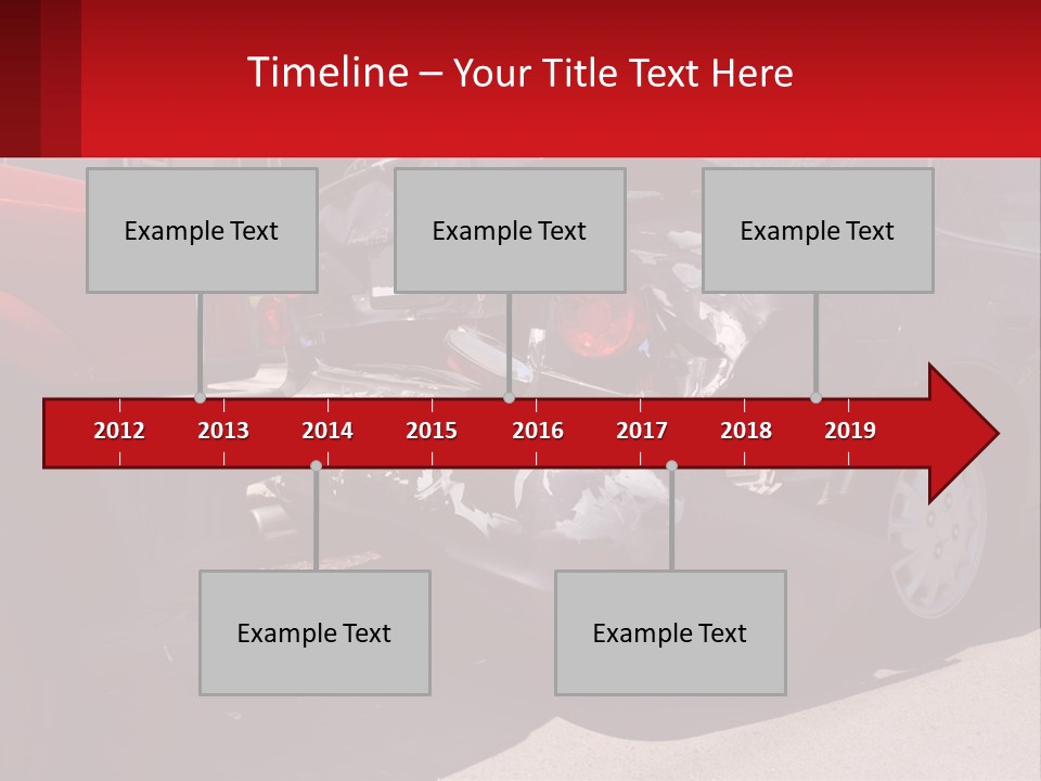 A Car That Is In The Back Of A Truck PowerPoint Template