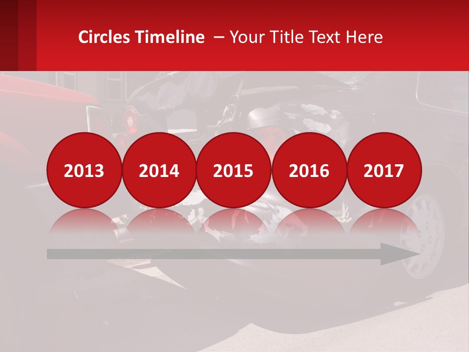 A Car That Is In The Back Of A Truck PowerPoint Template