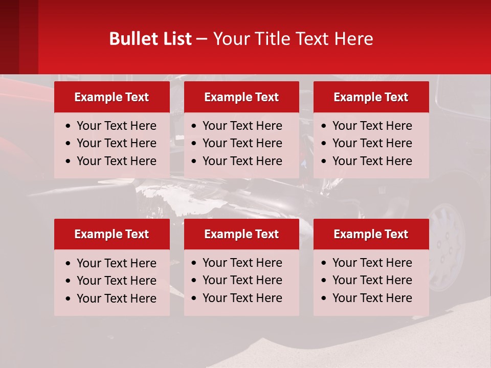 A Car That Is In The Back Of A Truck PowerPoint Template