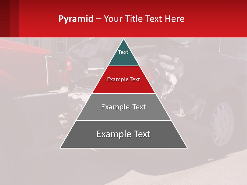 A Car That Is In The Back Of A Truck PowerPoint Template