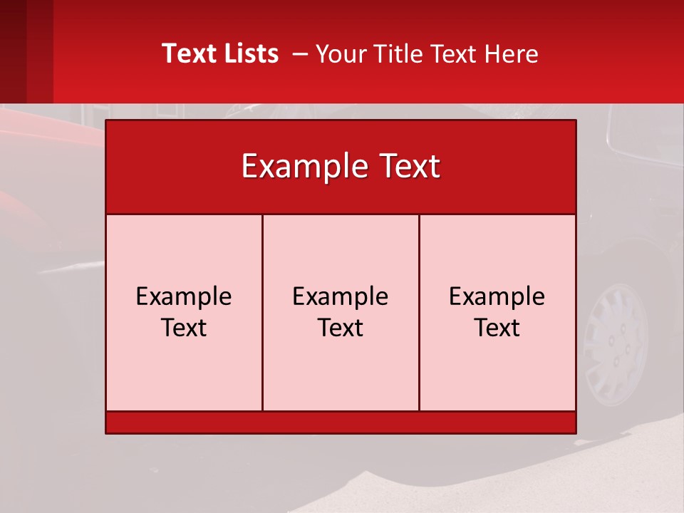 A Car That Is In The Back Of A Truck PowerPoint Template