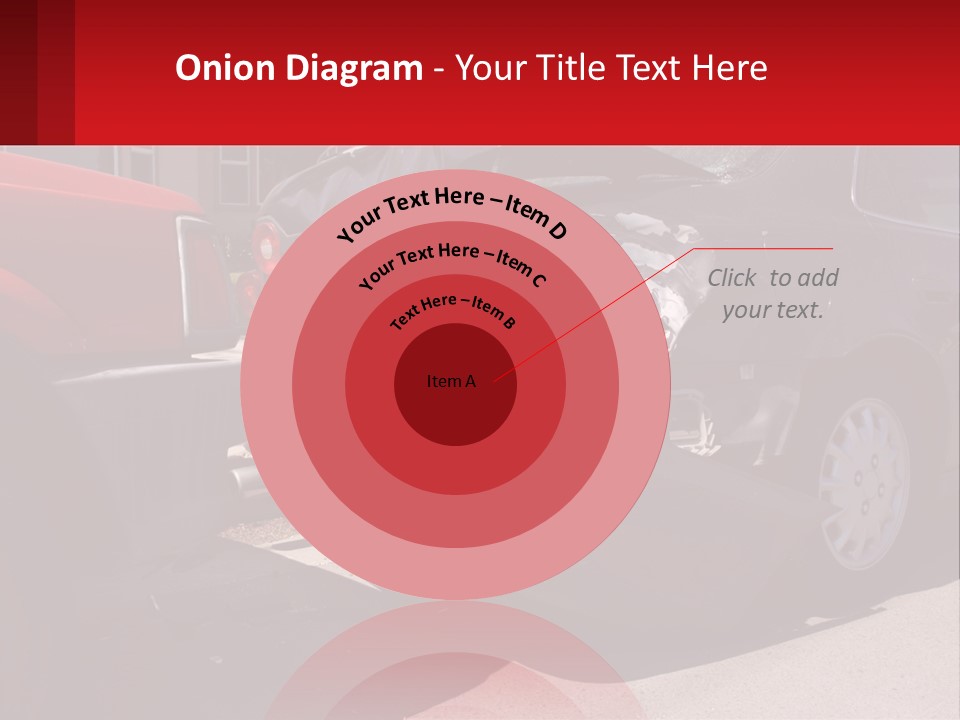 A Car That Is In The Back Of A Truck PowerPoint Template