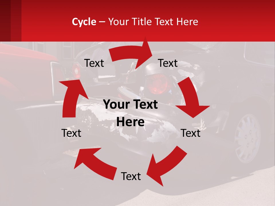 A Car That Is In The Back Of A Truck PowerPoint Template