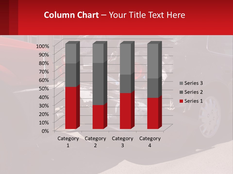 A Car That Is In The Back Of A Truck PowerPoint Template