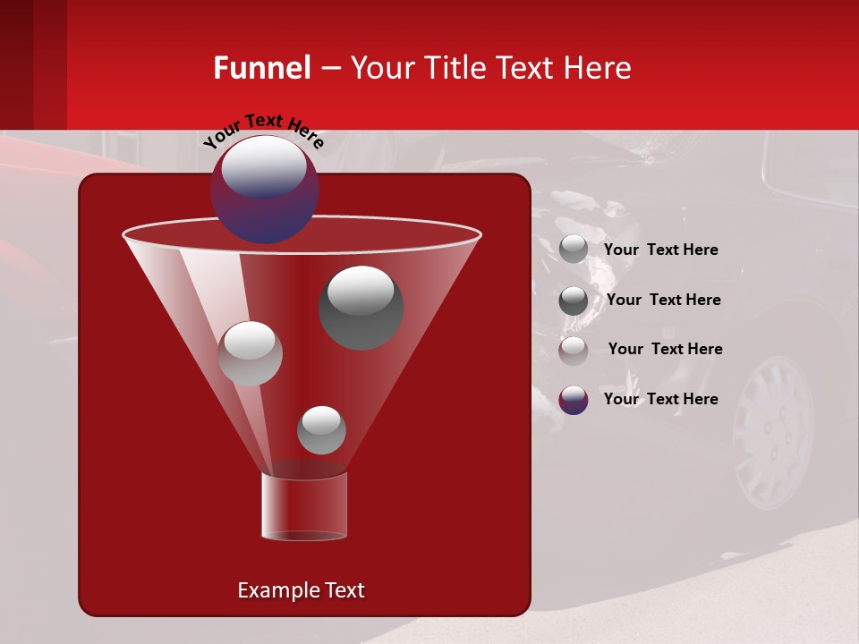 A Car That Is In The Back Of A Truck PowerPoint Template