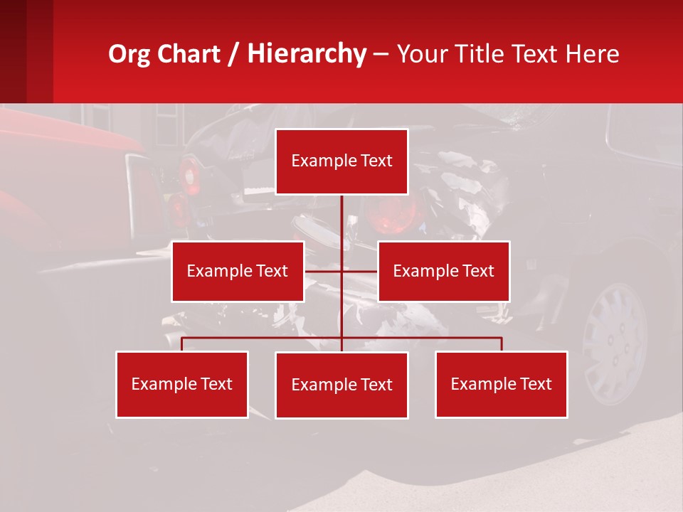 A Car That Is In The Back Of A Truck PowerPoint Template