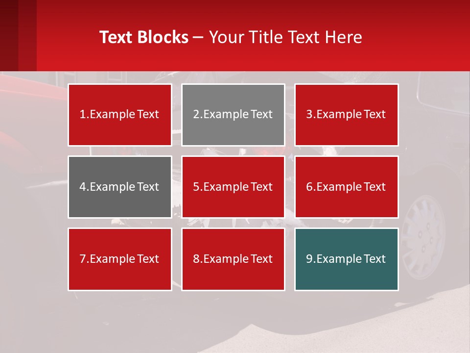 A Car That Is In The Back Of A Truck PowerPoint Template