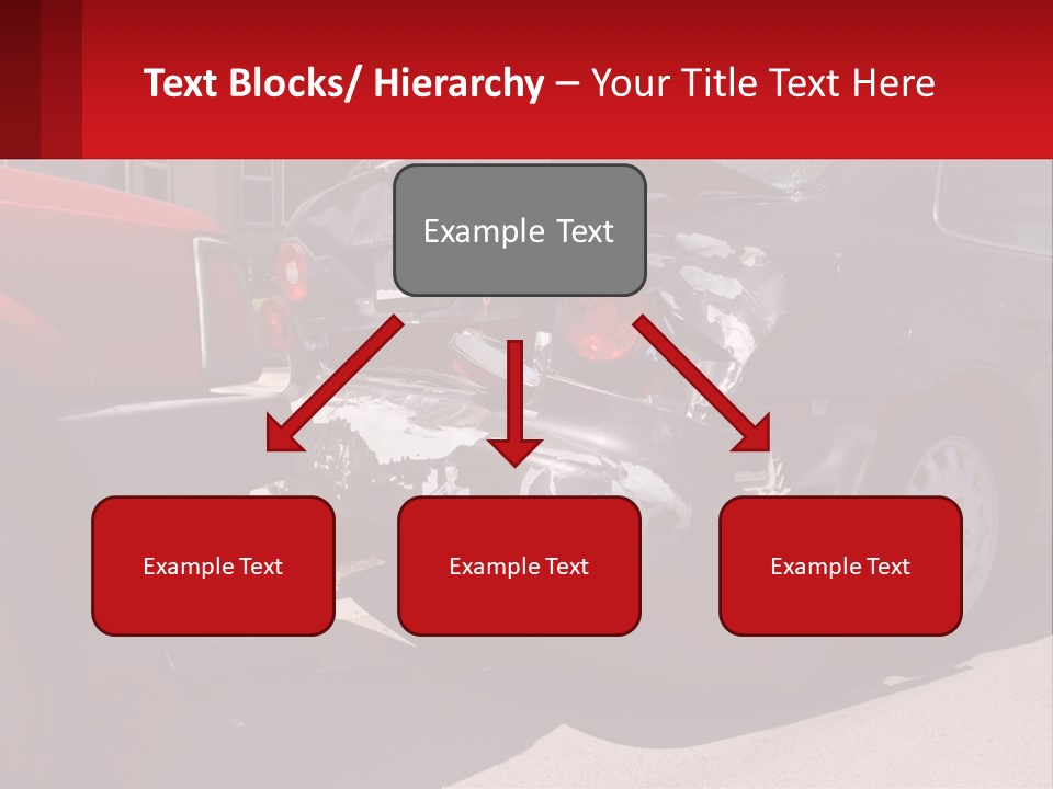 A Car That Is In The Back Of A Truck PowerPoint Template
