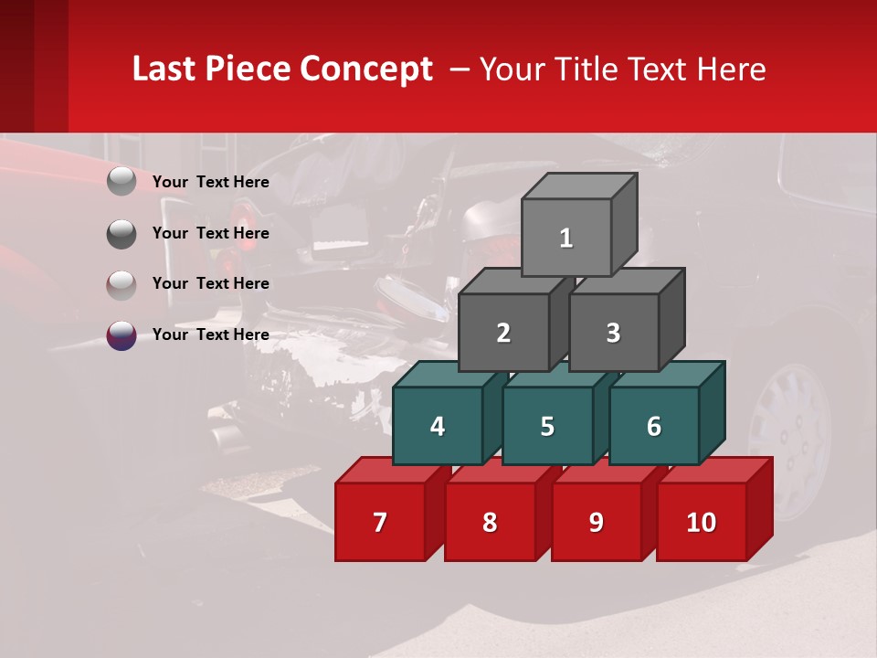 A Car That Is In The Back Of A Truck PowerPoint Template