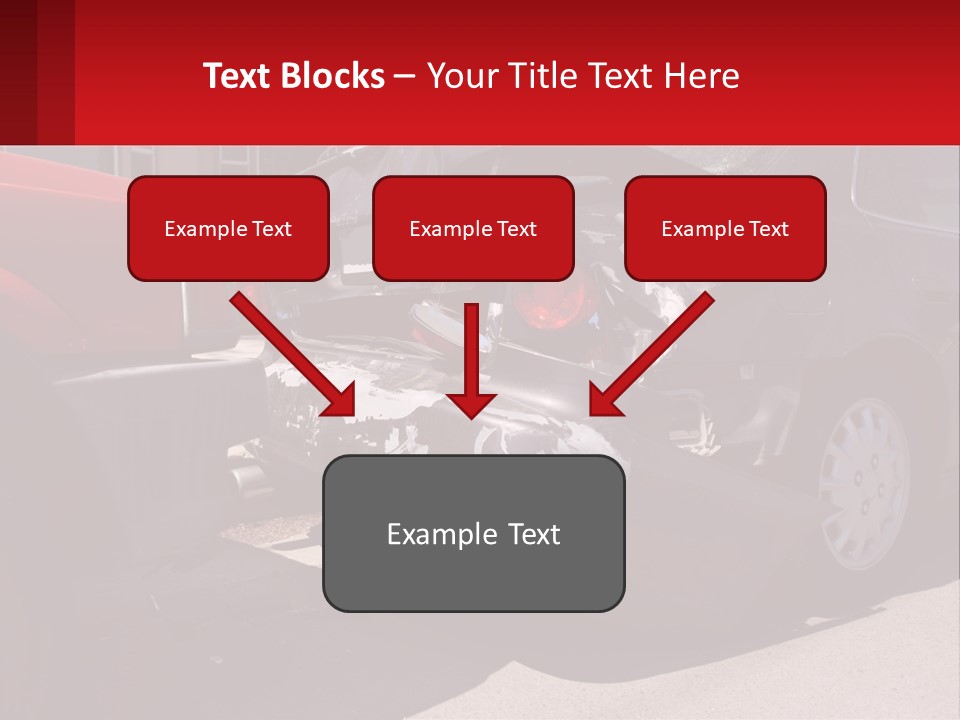 A Car That Is In The Back Of A Truck PowerPoint Template