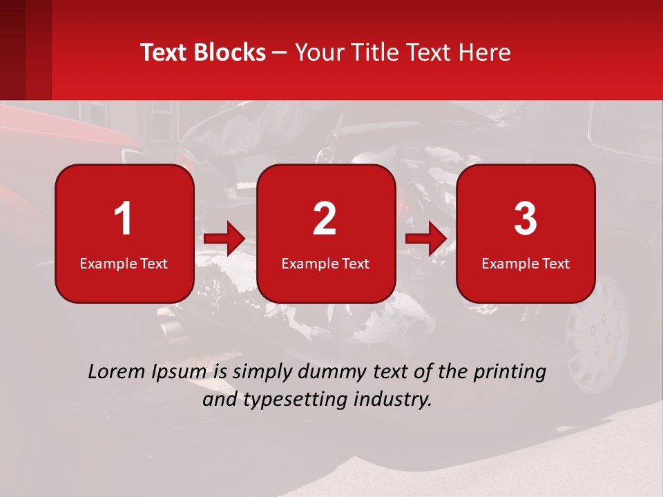 A Car That Is In The Back Of A Truck PowerPoint Template