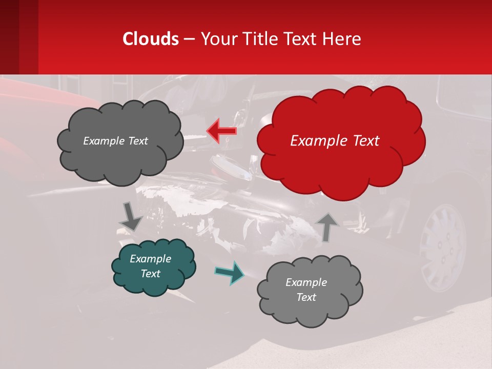 A Car That Is In The Back Of A Truck PowerPoint Template