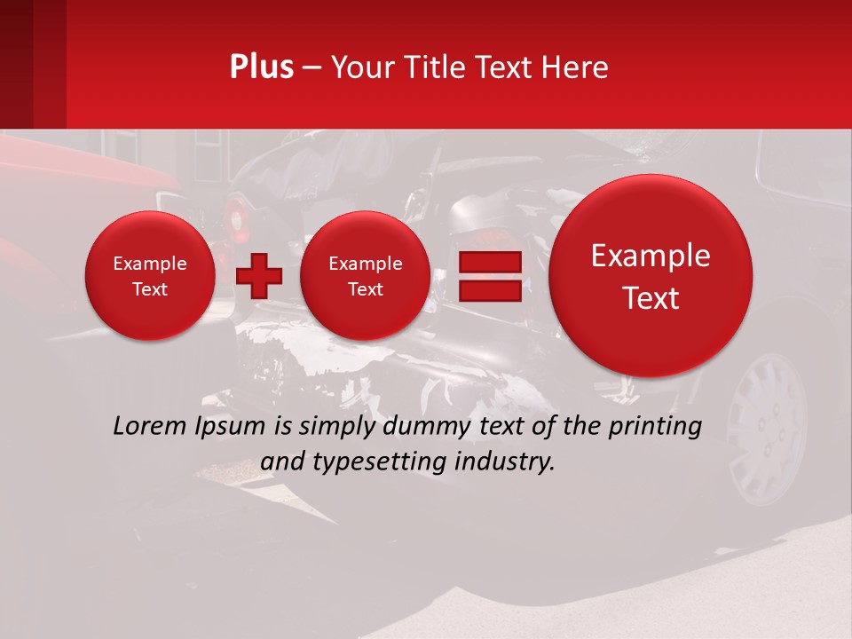 A Car That Is In The Back Of A Truck PowerPoint Template