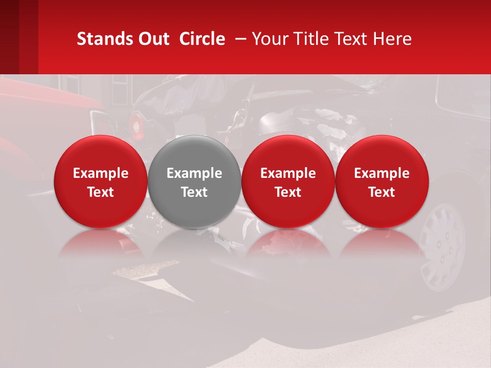 A Car That Is In The Back Of A Truck PowerPoint Template