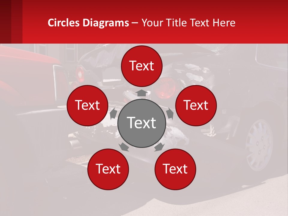 A Car That Is In The Back Of A Truck PowerPoint Template