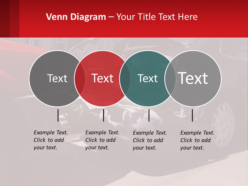 A Car That Is In The Back Of A Truck PowerPoint Template