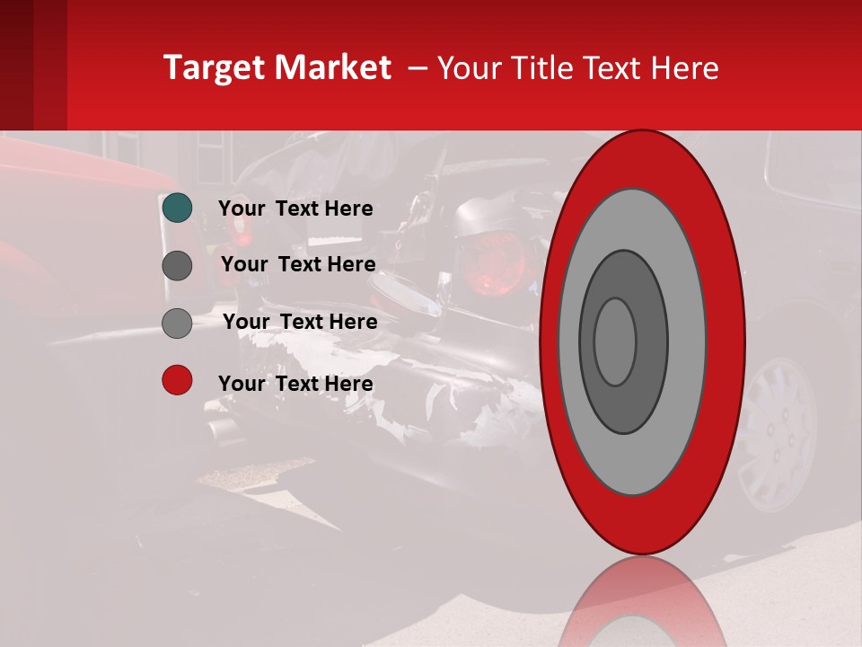 A Car That Is In The Back Of A Truck PowerPoint Template