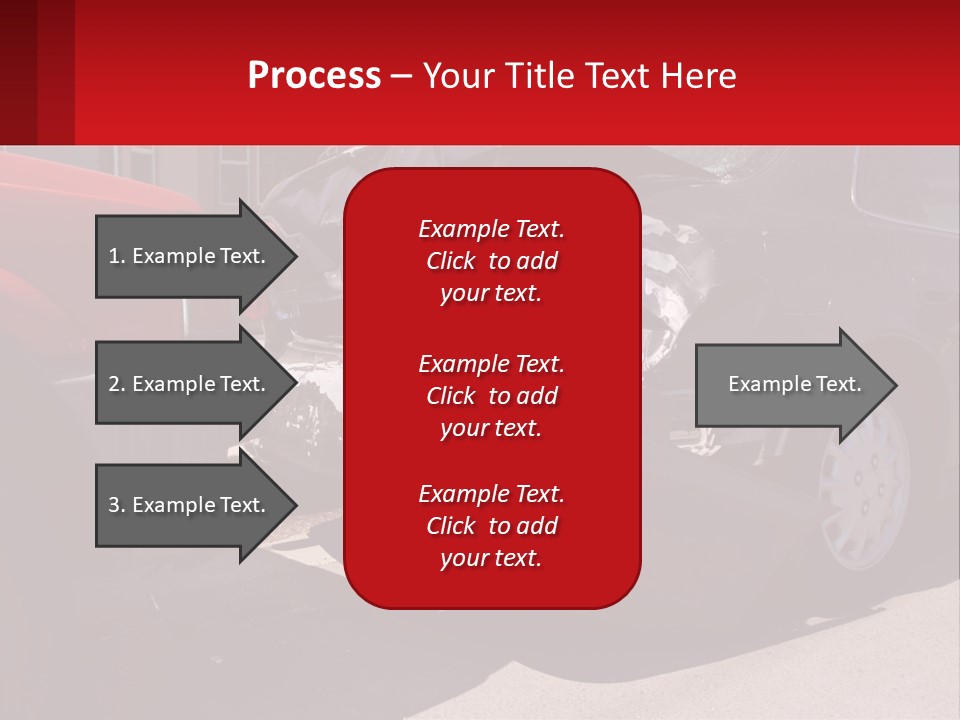 A Car That Is In The Back Of A Truck PowerPoint Template